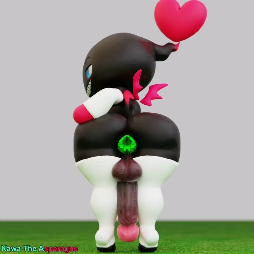 Image clothing,hi_res,looking_at_viewer,nipples,simple_background,smile,solo,gloves,male,penis,tail,ass,big_butt,big_penis,looking_back,thick_thighs,humanoid,humanoid_penis,digital_media_(artwork),gem,balls,huge_cock,wings,text,absurd_res,self_upload,big_balls,footwear,genitals,multicolored_body,two_tone_body,black_body,3d_(artwork),english_text,huge_balls,legwear,sega,sonic_(series),sonic_the_hedgehog_(series),humanoid_genitalia,non-human,toony,handwear,armwear,heart_symbol,hand_on_butt,object_in_ass,non-human_only,multicolored_penis,chao_(sonic),dark_chao,kawa_the_asparagus,chaos_emerald,emerald_in_ass