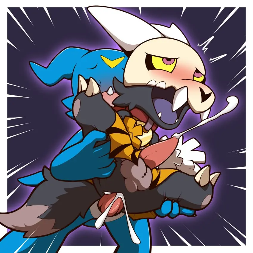 Image blush,clothing,hi_res,open_mouth,solo,cum,male,nude,penis,tail,disney,sex,duo,erection,male/male,teeth,balls,anthro,demon,absurd_res,penetration,genital_fluids,collar,bodily_fluids,canid,canine,fur,genitals,mammal,claws,horn,male_penetrating,blue_body,bandai_namco,digimon,digimon_(species),canid_demon,male_penetrated,male_penetrating_male,skull,the_owl_house,bone,yellow_sclera,skull_head,broken_horn,king_clawthorne,titan_(the_owl_house),asymmetrical_horns,vitrex,veemon