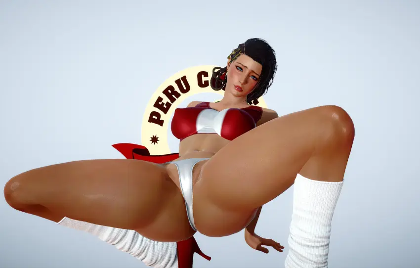 Image 1girls,big_breasts,blush,breasts,female,female_only,solo,bra,underwear,big_ass,seductive_look,thick_thighs,dark_skin,pose,socks,dark-skinned_female,3d,heels,3d_(artwork),video_games,latina,erect_nipples,bandai_namco,seductive_pose,video_game_character,azucena_milagros_ortiz_castillo,erect_nipples_under_clothes,namco,peruvian_female,tekken,tekken_8,pussy_focus,flag_bikini