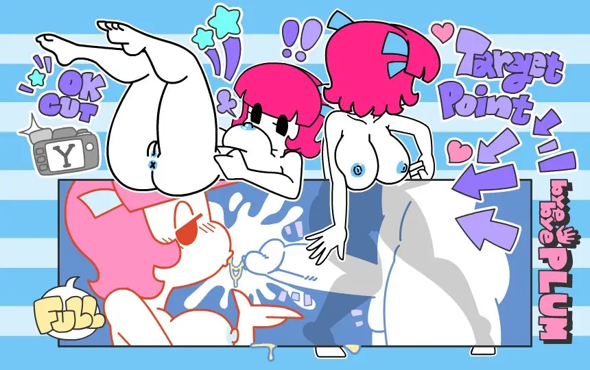 Image 1girls,female,penis,pussy,ass,pink_hair,text,tagme,anus,original,minus8,plum_(minus8)