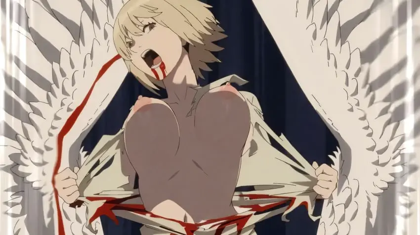 Image 1girls, big_breasts, breasts, exposed_breasts, female, female_only, light-skinned_female, nipples, solo, areolae, edit, dungeon_meshi, college, falin_touden, nude_filter, delicious_in_dungeon, screenshot_edit