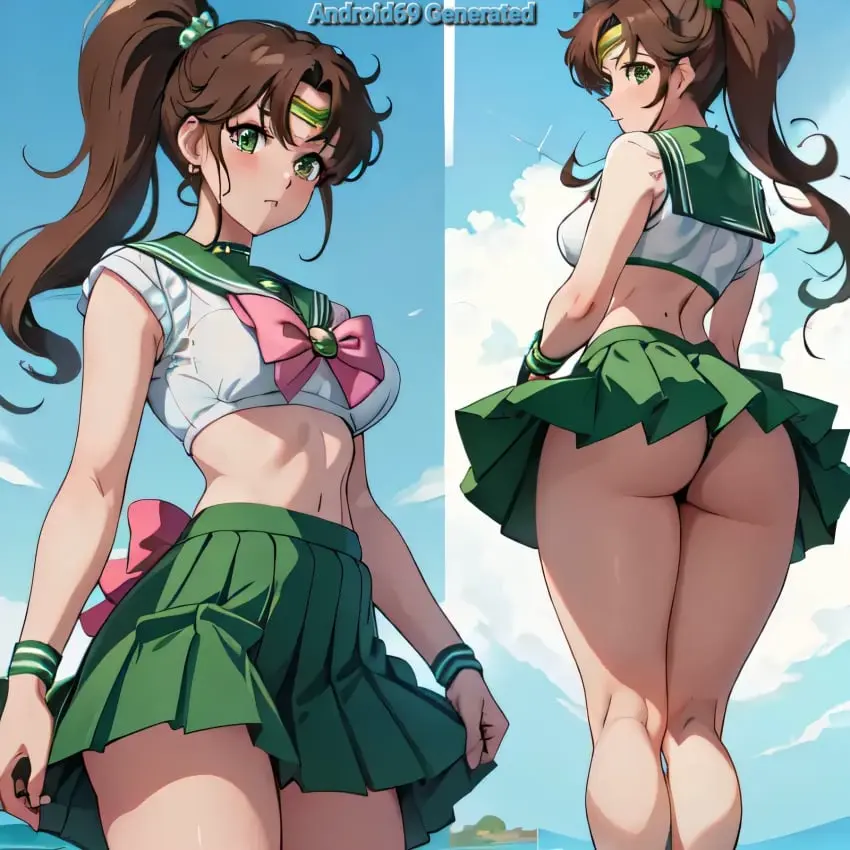 Image 1girls,breasts,clothing,female,panties,ass,small_breasts,ai_generated,stable_diffusion,nai_diffusion,skirt,thong,butt,upskirt,black_thong,bishoujo_senshi_sailor_moon,makoto_kino,sailor_jupiter,android69_generated