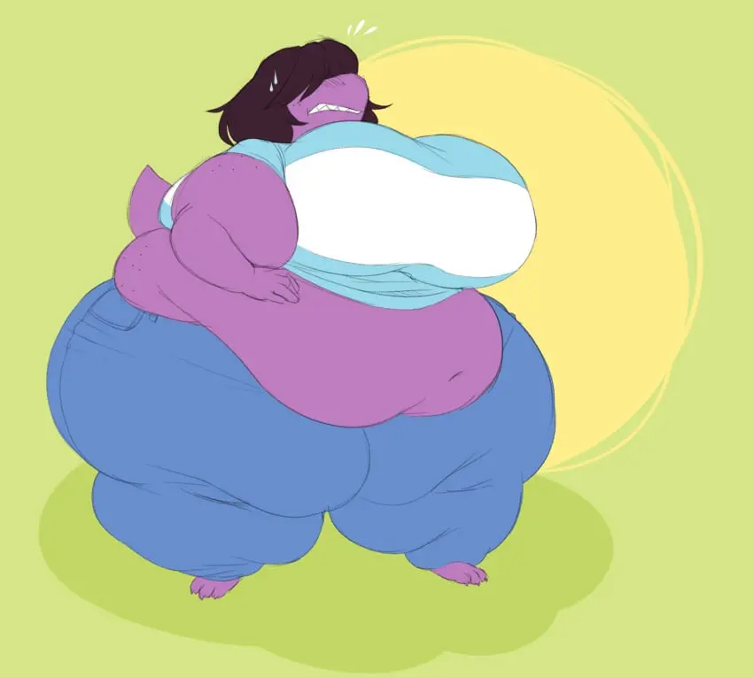 Image 1girls, big_breasts, breasts, female, female_only, solo, underwear, ass, big_ass, female_focus, huge_ass, thick_thighs, humanoid, wide_hips, big_belly, huge_belly, solo_female, huge_breasts, anthro, tagme, ass_focus, chubby, chubby_female, sagging_breasts, pink_skin, deltarune, fat_female, fat_folds, overweight, overweight_female, saggy_breasts, susie_(deltarune), undertale, morbidly_obese, morbidly_obese_female, obese, ssbbw, obese_female