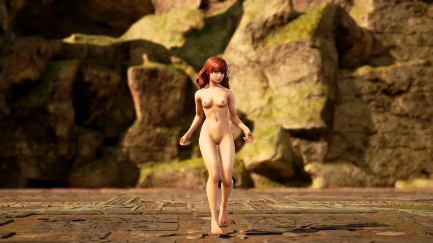 Image female,red_hair,petite,teenager,teenage_girl,3d,petite_body,soul_calibur,amy_sorel