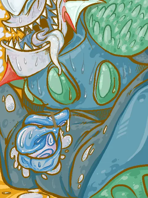 Image 1boy,cum,male,penis,sweat,tongue_out,tongue,male_only,color,2d,sitting,sharp_teeth,sweating,fish,scales,2d_artwork,blue_sclera,blue_penis,fins,genital_slit,robot,capcom,robot_boy,android,tentacle_penis,fish_humanoid,sitting_down,mega_man,android_boy,enjoyment,mega_man(classic),fish_boy,mega_man_(gameboy),khorosho,neptune_(mega_man)