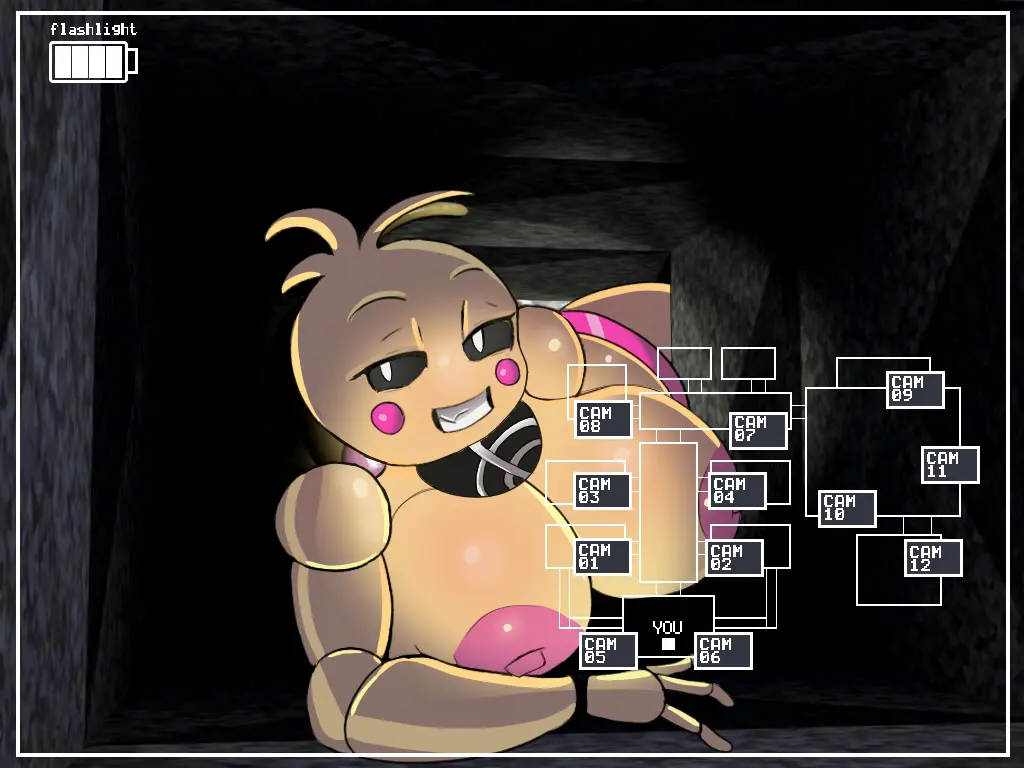 Image big_breasts,breasts,breasts_out,female,solo,breasts_bigger_than_head,robot,five_nights_at_freddy's,animatronic,chicken,camera_view,five_nights_at_freddy's_2,toy_chica_(fnaf),animatronic_female,jarldrawz,vent