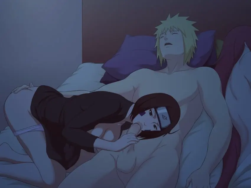 Image breasts, brown_eyes, clothing, female, long_hair, open_clothes, 1boy, 2girls, cum, cum_in_mouth, male, multiple_girls, nude, oral, penis, bed_sheet, lying, red_hair, ass, barefoot, fellatio, kneeling, milf, feet, nude_female, nude_male, blonde_hair, on_side, husband_and_wife, brown_hair, ejaculation, bed, blowjob, night, bent_over, soles, partially_clothed, high_resolution, naruto, naruto_shippuden, cheating_husband, ntr, cuckquean, sleeping, facial_mark, facepaint, hand_on_ass, forehead_protector, age_difference, uzumaki_kushina, student, teacher, teacher_and_student, namikaze_minato, sneaky, sneaky_sex, cucked_by_student, nohara_rin, reverse_ntr, sex_next_to_sleeping_person