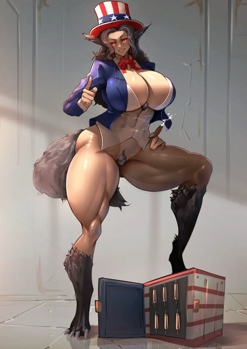 Image big_breasts,breasts,female,hi_res,solo,standing,tail,humanoid,muscular,mythology,absurd_res,pose,pinup,mature_female,canid,canine,mammal,muscular_female,mythological_canine,mythological_creature,were,werecanid,werecanine,werewolf,older_female,age_difference,manob0028,tania_marovitch,mature_(disambiguation),tight_top