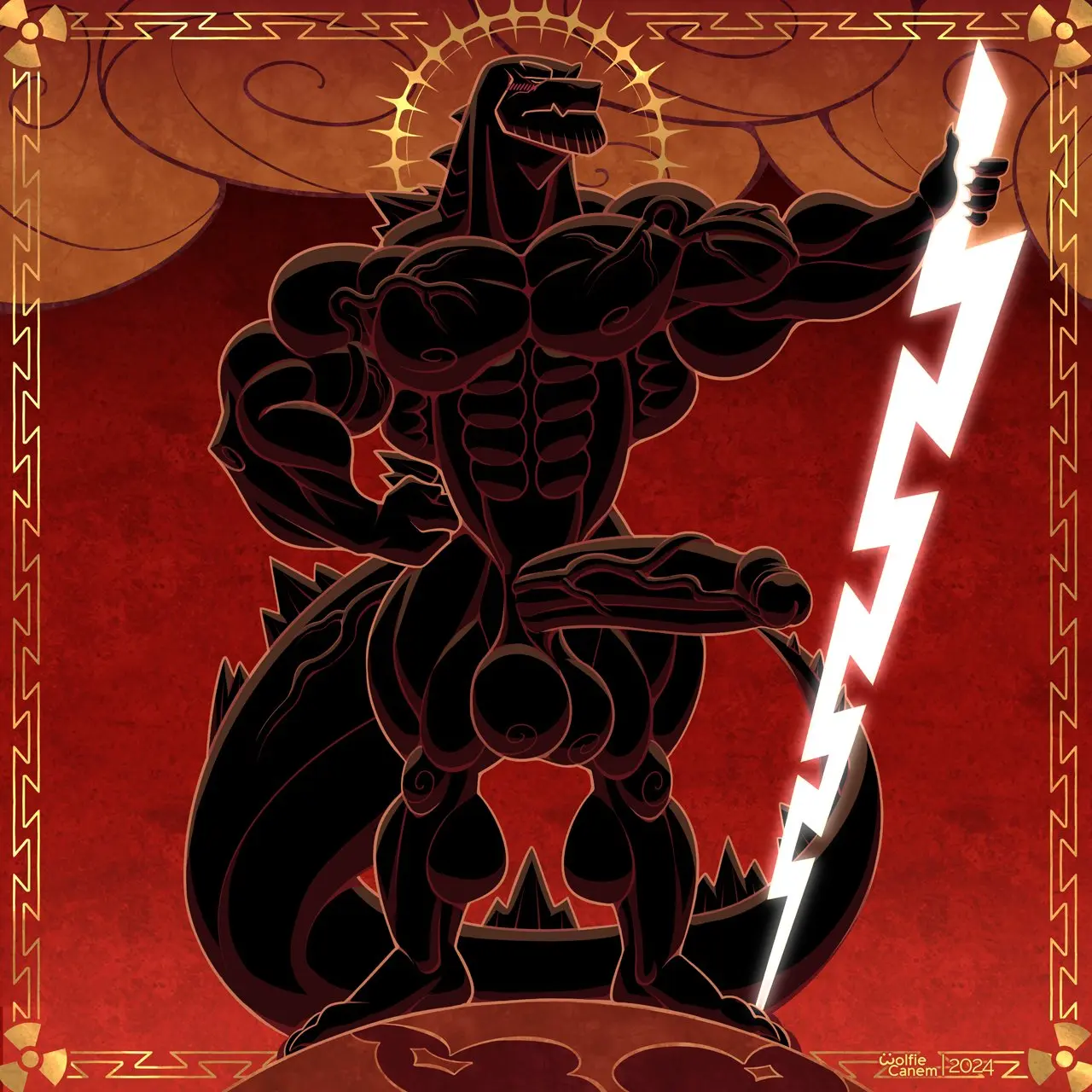 Image blush,hi_res,nipples,simple_background,solo,standing,male,nude,penis,tail,black_tail,disney,erection,muscular,muscular_male,feet,male_only,artist_name,belly,digital_drawing_(artwork),digital_media_(artwork),balls,anthro,nude_male,veiny_penis,urethra,deity,cloud,hand_on_hip,hand_on_own_hip,big_balls,genitals,holding_object,biceps,claws,muscular_anthro,pecs,black_body,foreskin,uncircumcised,5_fingers,partially_retracted_foreskin,retracted_foreskin,2024,biped,anthrofied,reptile,scalie,abs,fingers,signature,blush_lines,vein,glans,1:1,nude_anthro,spikes,elemental_manipulation,humanoid_hands,black_penis,looking_aside,red_background,muscular_arms,spikes_(anatomy),black_legs,radiation_symbol,symbol,lizard,finger_claws,electricity,godzilla_(series),kaiju,big_tail,black_balls,spiked_tail,veiny_muscles,godzilla,thick_arms,black_feet,big_biceps,veiny_arms,black_arms,style_emulation,black_glans,stylized,toho,black_genitals,hercules_(disney),lightning_bolt,zeuszilla,black_belly,electricity_manipulation,hercules_(1997),zeus_(disney),black_face,style_crossover,veiny_pecs,hazard_symbol,black_chest,black_finger_claws,black_genitalia,black_neck,holding_lightning_bolt,non_mammal_nipples,wolfiecanem