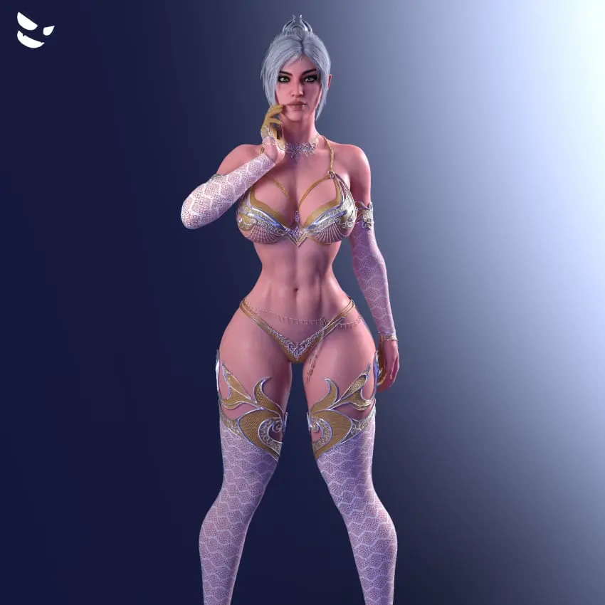 Image 1girls, big_breasts, breasts, female, female_only, long_hair, shiny_skin, solo, standing, white_hair, blue_eyes, navel, ass, big_ass, bubble_ass, bubble_butt, female_focus, thick_thighs, voluptuous, ponytail, wide_hips, areolae, lingerie, voluptuous_female, tied_hair, elf, pointy_ears, stockings, busty, curvy, curvy_body, curvy_female, curvy_figure, necklace, pose, posing, 3d, hourglass_figure, revealing_clothes, bracelet, belt, elf_ears, curvaceous, skimpy_clothes, fully_clothed, baldur's_gate_3, dungeons_and_dragons, baldur's_gate, shadowheart, gm_studios