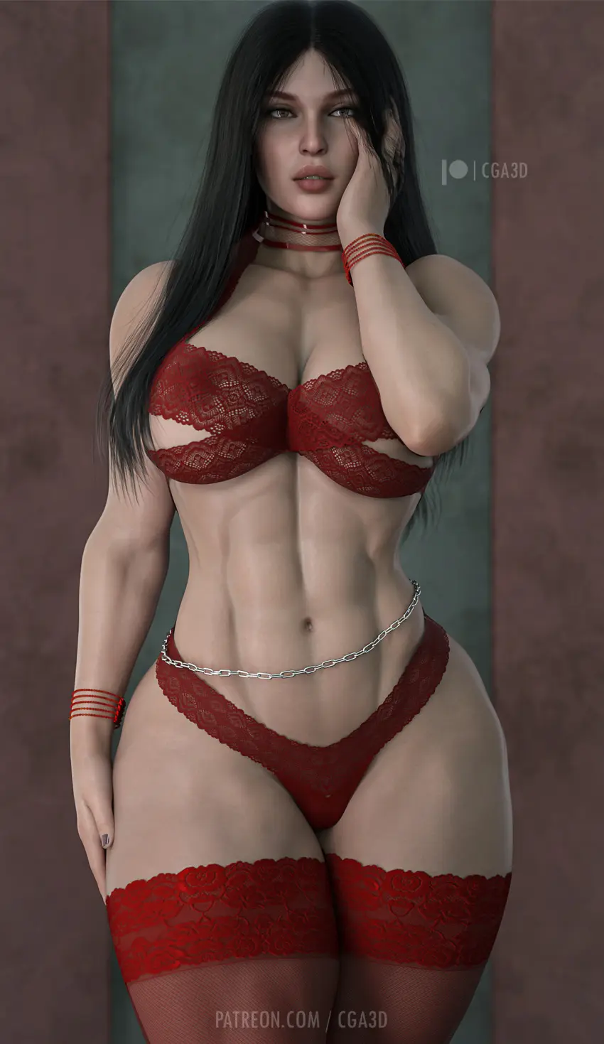 Image 1girls,big_breasts,breasts,female,female_only,large_breasts,light-skinned_female,light_skin,solo,black_hair,big_ass,big_butt,bubble_ass,bubble_butt,huge_ass,seductive,seductive_look,thick_thighs,voluptuous,muscular,wide_hips,lingerie,huge_breasts,green_eyes,thick,thick_ass,voluptuous_female,original,original_character,busty,curvy,curvy_female,curvy_figure,3d,hourglass_figure,curvaceous,thong,muscular_female,amazon,amazonian,cga3d,daz3d,daz_studio,erotichris,sensual,veronika_(cga3d)