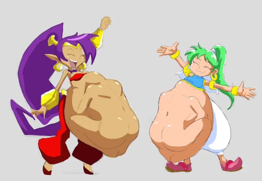 Image female,belly,big_belly,bulge,sega,shantae,shantae_(character),belly_dancer,belly_dancer_outfit,vore,female_pred,vore_belly,wayforward,belly_bulge,fetish,swallowed_whole,giant_belly,asha_(monster_world),monster_world_iv,sega_genesis,asha_in_monster_world,monster_world_(series),swallowed