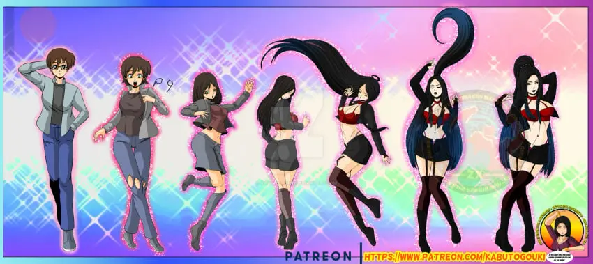 Image breasts, female, large_breasts, choker, thick_thighs, wide_hips, midriff, hair, tagme, makeup, large_ass, asian_female, transformation, armwear, goth, rule_63, ass_expansion, breast_expansion, gender_transformation, hair_growth, mtf_transformation, garter_straps, genderswap_(mtf), genderswap, thigh_expansion, race_swap, transformation_sequence, personality_change, gothified, gothification, asianification, kabuto-gouki