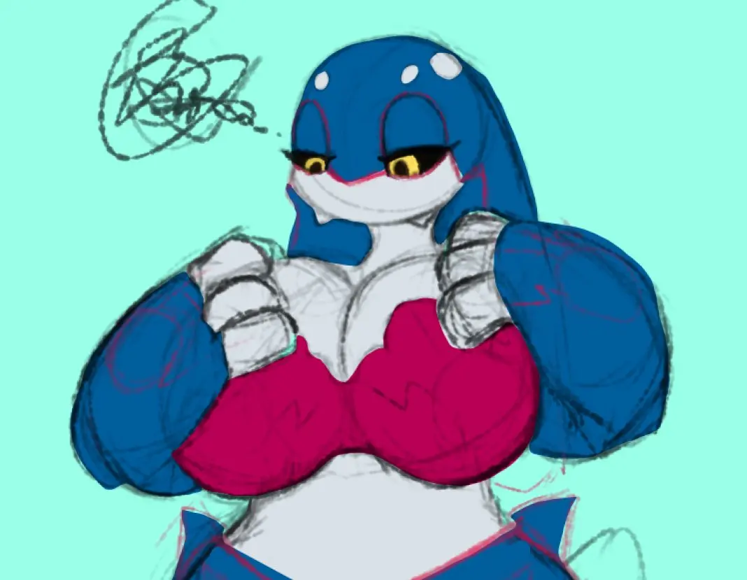 Image big_breasts,breasts,female,pokemon,cleavage,huge_breasts,tagme,kyogre,artesjsc