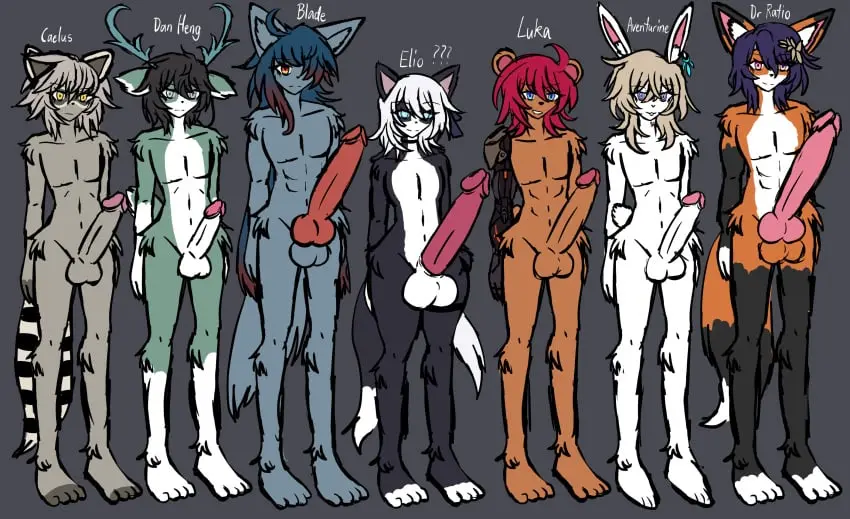 Image male,penis,furry,big_penis,feet,male_only,belly_button,completely_nude,completely_nude_male,wolf,antlers,feline,2024,furry_only,raccoon,bear,deer,animal_genitalia,animal_penis,fox,rabbit,honkai:_star_rail,honkai_(series),caelus_(honkai:_star_rail),doodle,airiin220,cyberairiin_(airiin220),7boys,blade_(honkai:_star_rail),aventurine_(honkai:_star_rail),dan_heng,elio_(honkai:_star_rail),luka_(honkai:_star_rail)
