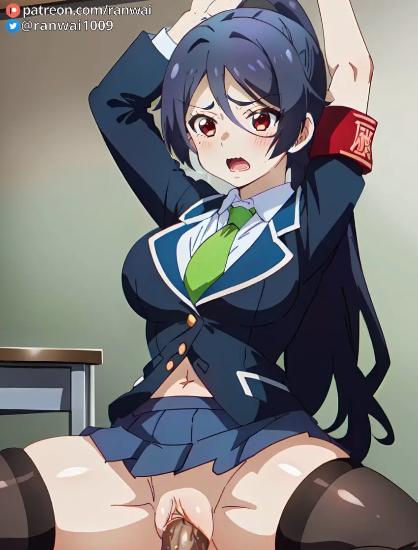 Image breasts,female,large_breasts,red_eyes,blue_hair,sex,ai_generated,cowgirl_position,stable_diffusion,vaginal_penetration,vaginal_sex,anime,ranwai,shinomiya_rin,yumemiru_danshi_wa_genjitsushugisha