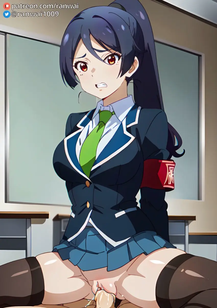 Image breasts,female,large_breasts,red_eyes,blue_hair,sex,ai_generated,cowgirl_position,stable_diffusion,vaginal_penetration,vaginal_sex,bondage,anime,ranwai,shinomiya_rin,yumemiru_danshi_wa_genjitsushugisha