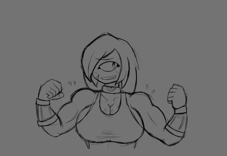 Image female,muscular,muscular_female,muscles,cyclops,1_eye,cyclops_girl,flexing,leewzeelove,muscle_growth,flexing_both_biceps,arm_bracelets,flexing_muscles,nia_(dxpetergz)