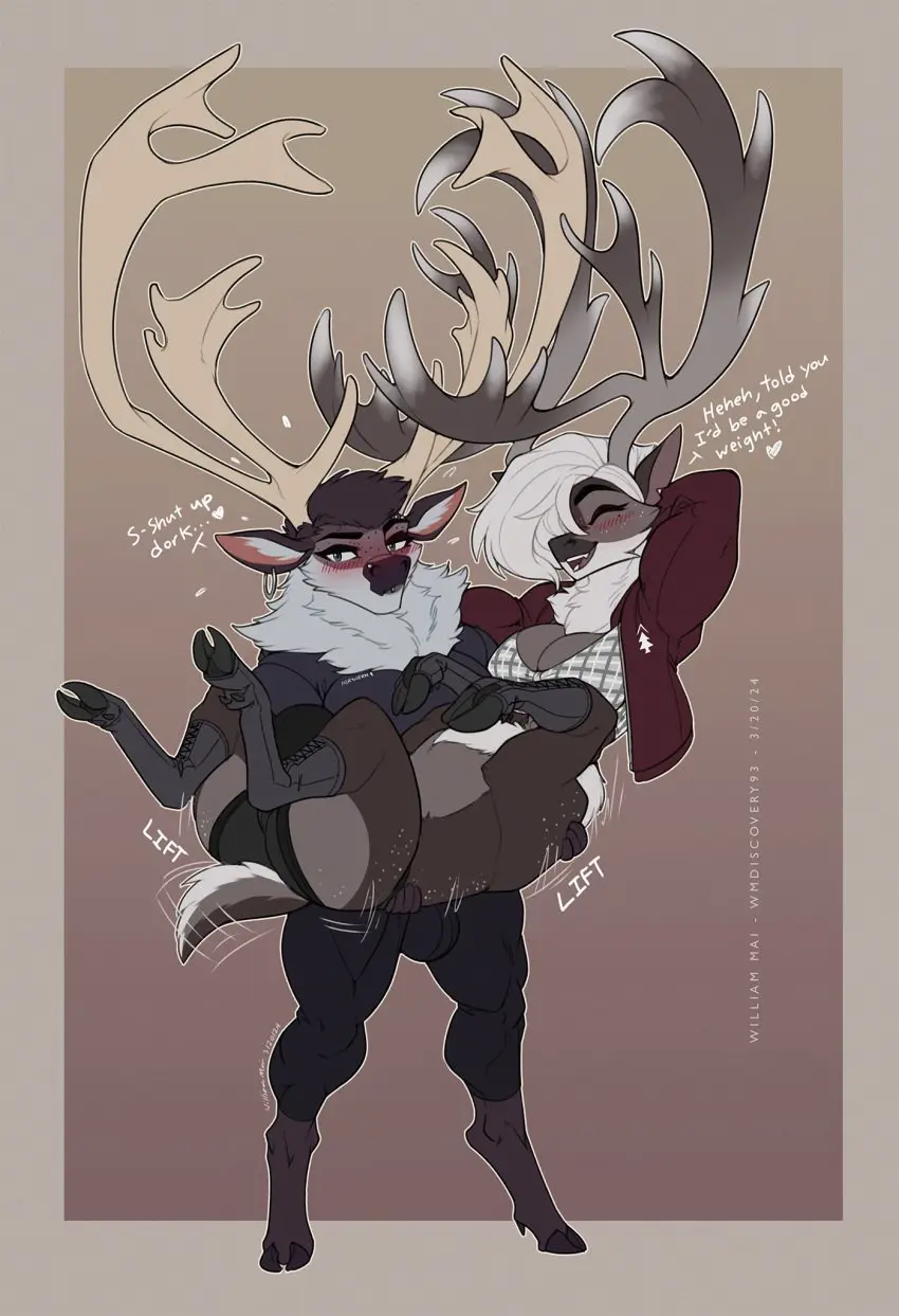 Image blush,breasts,clothed,clothing,hi_res,tail,underwear,futanari,intersex,muscular,cleavage,digital_media_(artwork),anthro,piercing,mythology,european_mythology,greek_mythology,bulge,mammal,horn,antlers,ear_piercing,abs,deer,cloven_hooves,hooves,equid,muscular_futa,muscular_intersex,facial_piercing,trans_woman,transfem,tail_motion,jockstrap,mammal_taur,taur,tauric_creature,lip_piercing,tailwag,new_world_deer,reindeer,centaur,equid_taur,humanoid_taur,deer_taur,wmdiscovery93,new_world_deer_taur,reindeer_taur,thea_(wmdiscovery93),holding_character,ven_(yo-lander)