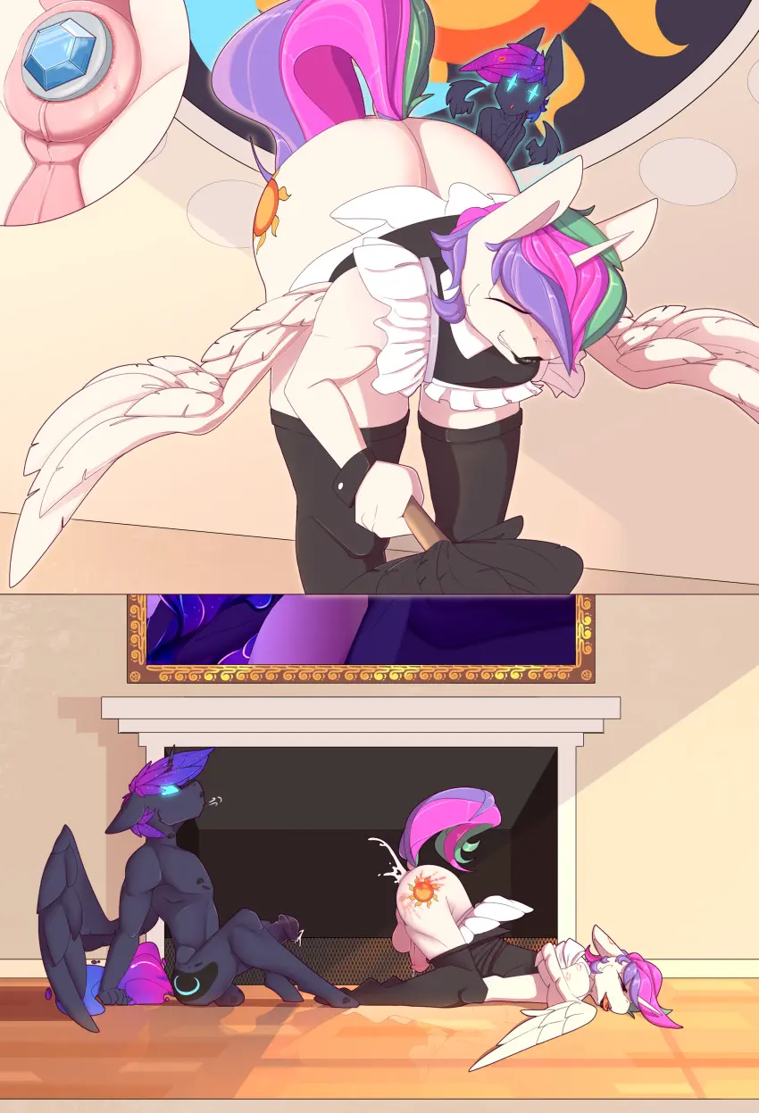 Image blush,clothed,clothing,hi_res,open_mouth,blue_eyes,cum,male,penis,tail,tongue,ass,sex,duo,erection,anal,anal_sex,crossdressing,cum_in_ass,femboy,male/male,digital_media_(artwork),balls,hair,feathered_wings,feathers,wings,anthro,cum_inside,anus,mythology,stockings,absurd_res,after_sex,penetration,genital_fluids,maid_uniform,bodily_fluids,fur,genitals,mammal,sex_toy,horn,makeup,lipstick,leaking_cum,male_penetrating,legwear,kissing,cosmic_hair,friendship_is_magic,hasbro,my_little_pony,princess_celestia_(mlp),princess_luna_(mlp),mythological_creature,uniform,ethereal_hair,rule_63,male_penetrated,male_penetrating_male,equid,equine,after_anal,brother_(lore),incest_(lore),sibling_(lore),black_lipstick,kiss_mark,buttplug,plug_(sex_toy),imminent_sex,chapaevv,mythological_equine,brothers_(lore),slap_mark,alicorn,kiss_mark_on_balls,penis_kissing,nebula,prince_solaris
