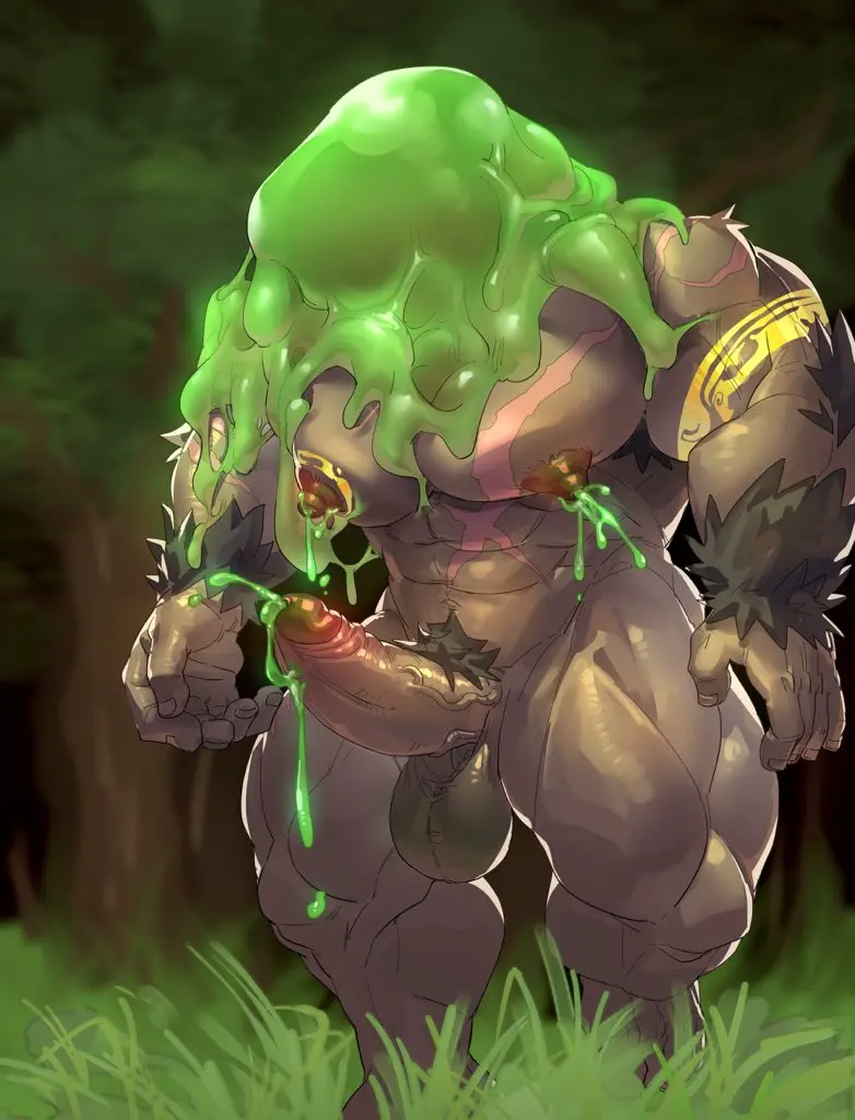 Image male,penis,erection,muscular,muscular_male,male_only,yaoi,tattoo,tattooed_arm,balls,completely_nude,green_eyes,monster,dark_hair,looking_pleasured,pubic_hair,bara,completely_nude_male,faceless,5_fingers,large_penis,large_balls,slime,scar,scars,erect_nipples,brown_fur,bovid,bovine,forest,arm_tuft,forest_background,possession,brown_body,hypnosis,humanoid_feet,humanoid_hands,adventurer,brown_skin,brown_balls,brown_penis,mind_control,5_toes,plantigrade,green_slime,tattoos,2_horns,red_nipples,bovid_horn,parasite,tattoo_on_chest,red_glans,bovine_humanoid,bovid_humanoid,possessed,green_cum,ambush,luke_c419,paladin_(wildigu),parasitic_possession