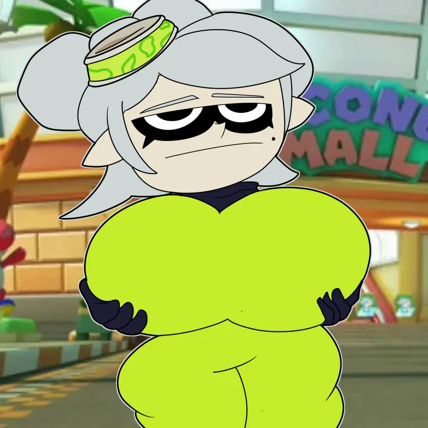 Image breasts,clothed,female,female_only,huge_ass,huge_breasts,mario_(series),nintendo,public,breast_grab,bodysuit,holding_breast,splatoon,teasing,grabbing_own_breast,holding_own_breast,marie_(splatoon),casual,mario_kart,squid_sisters,teaset_haliley,coconut_mall