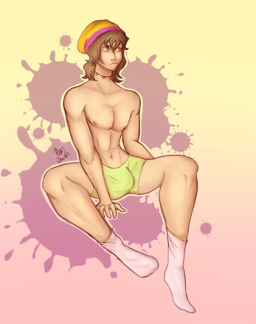 Image clothing,1boy,male,nude,penis,underwear,nude_male,skinny,video_games,solo_male,video_game,flipline_studios,papa_louie,hacky_zak_(papa_louie),flipline,nsfwmolina