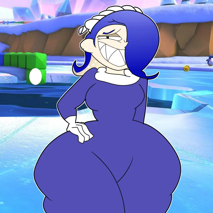 Image clothed,female,female_only,huge_ass,mario_(series),nintendo,public,ass_focus,bodysuit,splatoon,splatoon_3,teasing,casual,ass_bigger_than_head,mario_kart,shiver_(splatoon),teaset_haliley