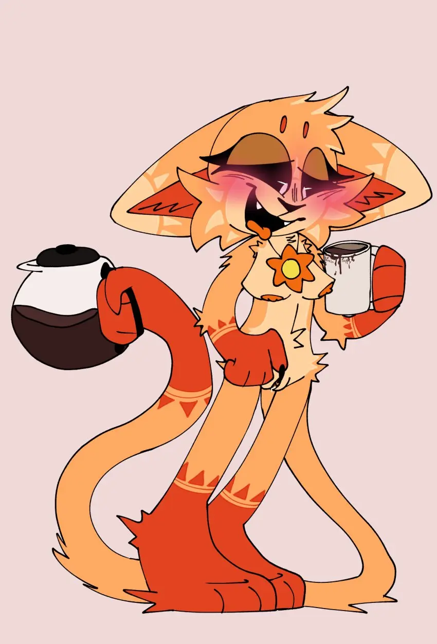 Image female,solo,pussy,furry,sex,vagina,solo_focus,anthro,tagme,clitoris,cat_tail,claws,fingering,feline,furry_only,anthro_only,no_humans,orange_skin,orange_fur,domestic_cat,anthro_on_anthro,long_tail,critters_(poppy_playtime),poppy_playtime,poppy_playtime_(chapter_3),smiling_critters,cat,purinpuppy,alternative_universe,coffee,coffee_mug,spilled_drink,3_arms,spilled_coffee,catfeine_(eggritos),frowning_critters