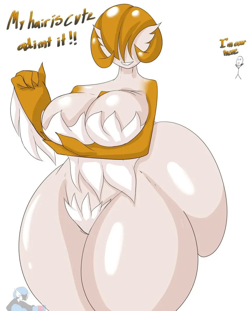 Image big_breasts,breasts,female,hi_res,solo,pokemon,pokemon_(species),ass,big_butt,huge_butt,humanoid,huge_breasts,anthro,text,absurd_res,nintendo,english_text,hyper_butt,hyper,generation_3_pokemon,blue_areola,gardevoir,alpha_pokemon,bloodtail,hyper_legs