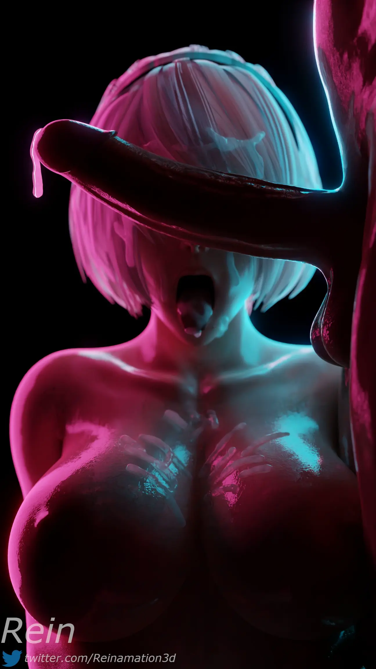 Image 1girls,big_breasts,breasts,female,light-skinned_female,light_skin,open_mouth,shiny_skin,white_hair,1boy,cum,cum_in_mouth,male,nude,penis,short_hair,tongue_out,big_penis,female_focus,erection,dark-skinned_male,dark_skin,interracial,huge_cock,huge_breasts,cum_on_breasts,facial,mole,medium_hair,3d,cant_see_the_haters,large_penis,mole_under_mouth,tomboy,covered_in_cum,1boy1girl,9:16,penis_over_eyes,cock_worship,beauty_mark,nier:_automata,yorha_2b,cock_hungry,nier,nier_(series),reinamation3d