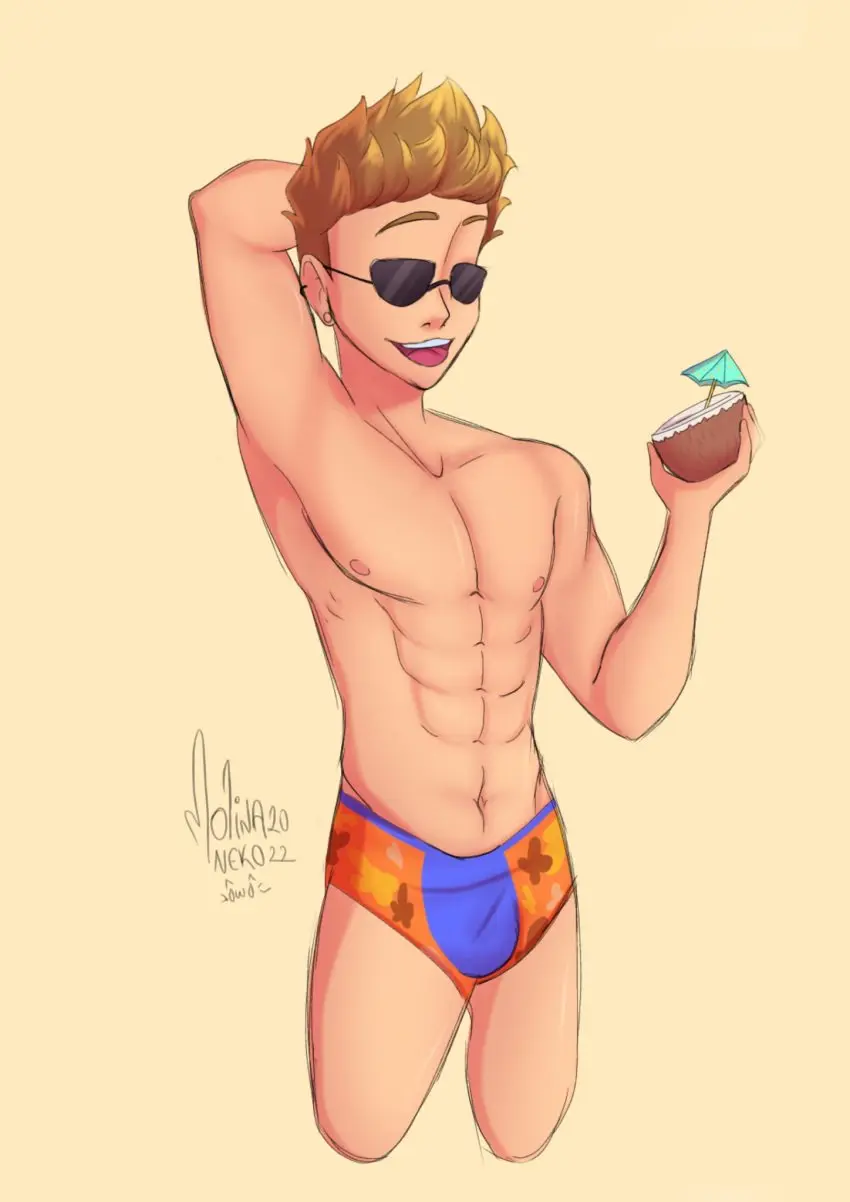 Image clothing,1boy,male,nude,penis,underwear,nude_male,shorts,skinny,video_games,solo_male,video_game,flipline_studios,papa_louie,flipline,nsfwmolina,chuck_(papa_louie)