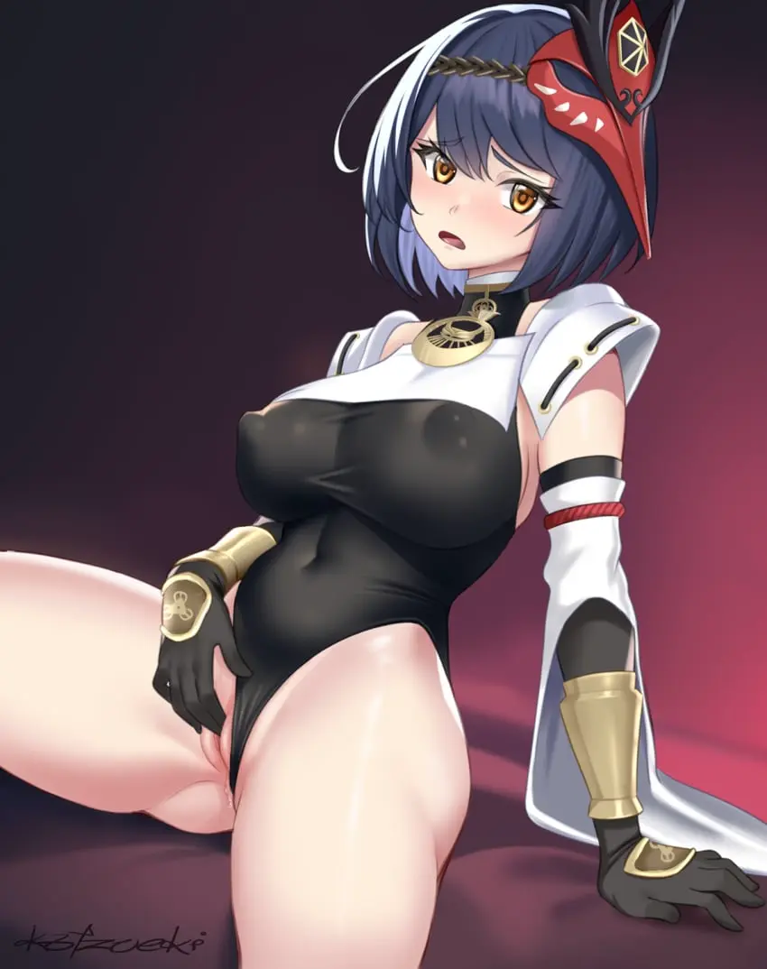 Image big_breasts,blush,breasts,female,female_only,mostly_clothed,solo,pussy,big_ass,female_focus,pleasure_face,artist_name,solo_female,solo_focus,thick,genshin_impact,masturbation,fit,fit_female,erect_nipples,fingering_pussy,mihoyo,rubbing_pussy,kujou_sara,thong_aside,erect_nipples_under_clothes,touching_pussy,mask_on_head,katzueki