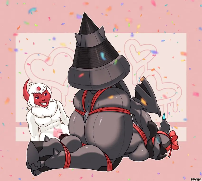 Image breasts,female,hi_res,nude,pokemon,pokemon_(species),wings,anthro,looking_pleasured,nintendo,bondage,generation_5_pokemon,ribbons,bound,restraints,suggestive,generation_3_pokemon,rope,rope_bondage,rope_harness,unknown_artist,legendary_pokemon,absol,birthday,confetti,artemis_the_absol,zekrom,ida,ida_the_zekrom,legendary