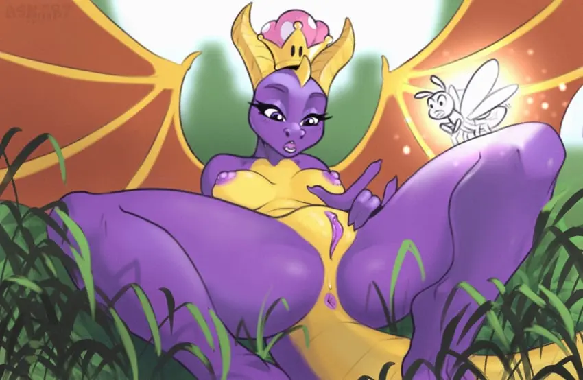 Image breasts,female,hi_res,nipples,solo,pussy,lying,on_back,headgear,wings,anthro,anus,spread_legs,spreading,mythology,mario_(series),nintendo,genitals,non-mammal_breasts,non-mammal_nipples,anthrofied,scales,scalie,purple_body,mythological_creature,activision,dragon,mythological_scalie,spyro,spyro_the_dragon,rule_63,crown,plump_labia,tail_anus,genderswap_(mtf),genderswap,membrane_(anatomy),membranous_wings,on_grass,new_super_mario_bros._u_deluxe,purple_scales,mtf_crossgender,super_crown,askart