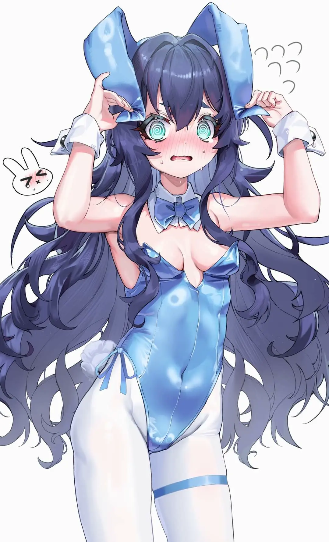 Image breasts,female,long_hair,blue_eyes,blue_hair,small_breasts,embarrassed,tagme,bunnysuit,nervous,small_ass,100_kanojo,kimi_no_koto_ga_dai_dai_dai_dai_daisuki_na_100-nin_no_kanojo,the_100_girlfriends_who_really_really_really_really_really_love_you,yoshimoto_shizuka