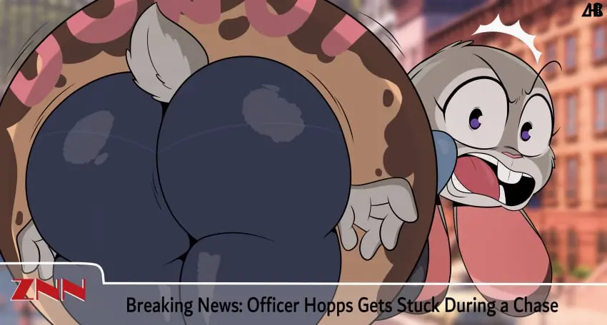 Image 1girls,clothed,female,female_only,solo,ass,big_ass,huge_ass,solo_female,purple_eyes,pov,public,fur,grey_fur,ass_focus,angry,rabbit,camera_view,bunny,police_uniform,camera,zootopia,stuck,judy_hopps,donut,stuck_in_object,judy_stuck_in_donut_redraw,hiroberserk,breaking_news,news