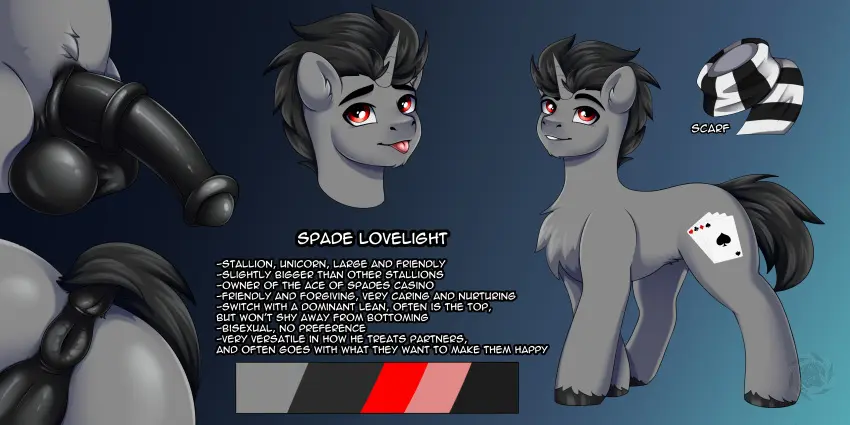 Image hi_res,solo,male,penis,anus,absurd_res,genitals,mammal,hasbro,my_little_pony,animal_genitalia,animal_penis,feral,equine_genitalia,equid,equine,horse,equine_penis,model_sheet,equine_anus,spade_(iamspade),orhifw