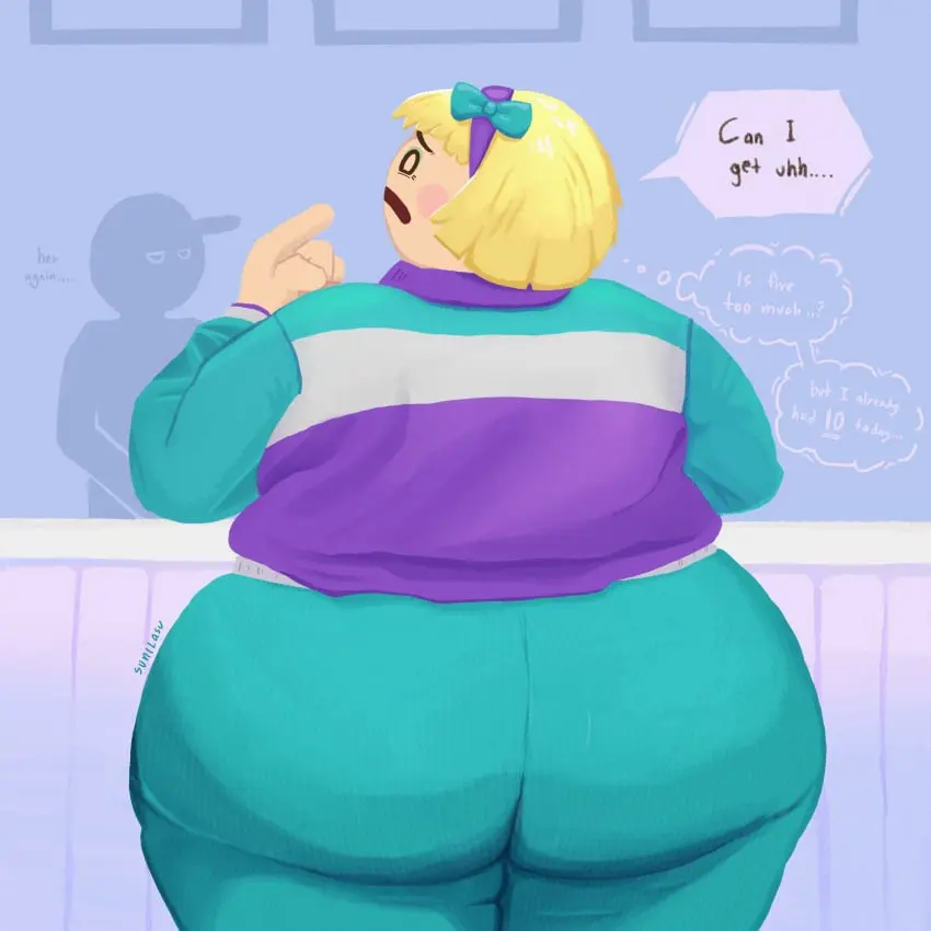 Image 1girls,big_breasts,breasts,clothing,female,bra,big_ass,big_butt,milf,fat_ass,wink,dialogue,chubby,chubby_female,video_games,fat,plump,bbw,video_game,video_game_franchise,fat_butt,flipline_studios,papa_louie,sunilasu,vicky_(papa_louie)