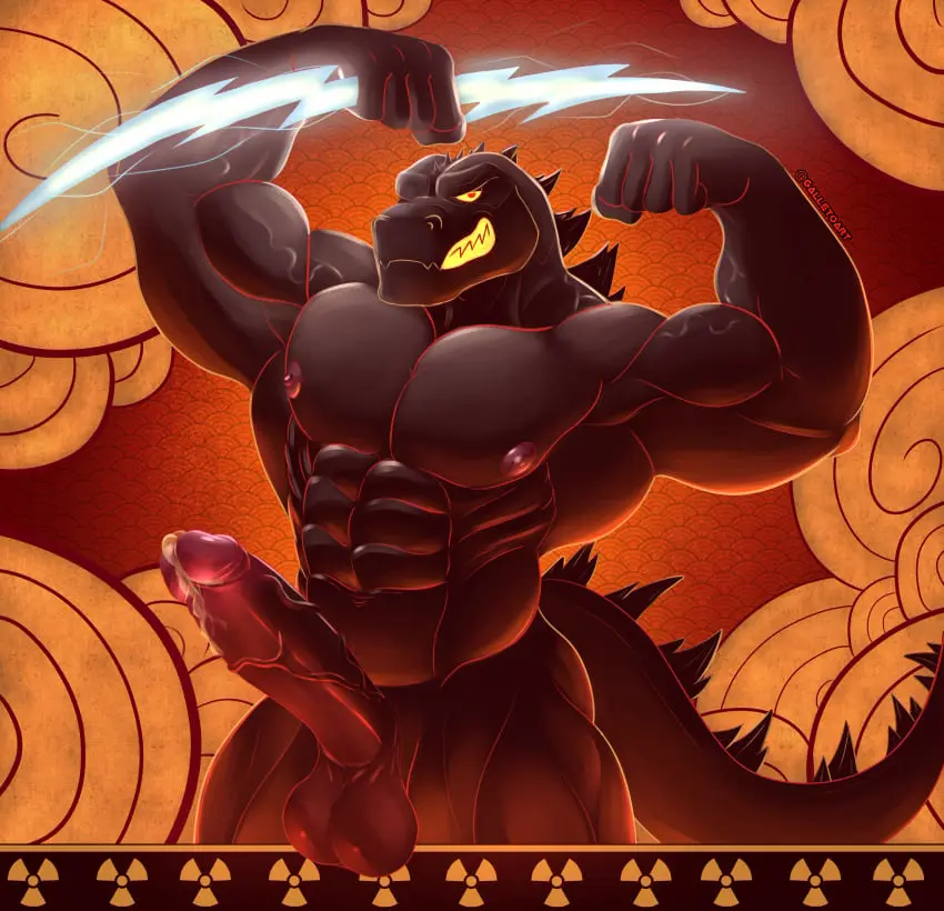 Image hi_res,looking_at_viewer,nipples,simple_background,smile,solo,male,nude,penis,tail,big_penis,erection,muscular,muscular_male,male_only,yaoi,artist_name,digital_drawing_(artwork),digital_media_(artwork),shaded,teeth,balls,huge_cock,anthro,veiny_penis,monster,absurd_res,cloud,bara,genital_fluids,bodily_fluids,genitals,precum,biceps,muscular_anthro,pecs,black_body,fangs,foreskin,uncircumcised,reptile,scales,scalie,abs,humanoid_genitalia,signature,vein,elemental_manipulation,black_scales,masculine_male,lizard,electricity,godzilla_(series),kaiju,obliques,veiny_muscles,godzilla,flexing,flexing_bicep,toho,hercules_(disney),lightning_bolt,zeuszilla,flexing_both_biceps,hercules_(1997),zeus_(disney),galletoart