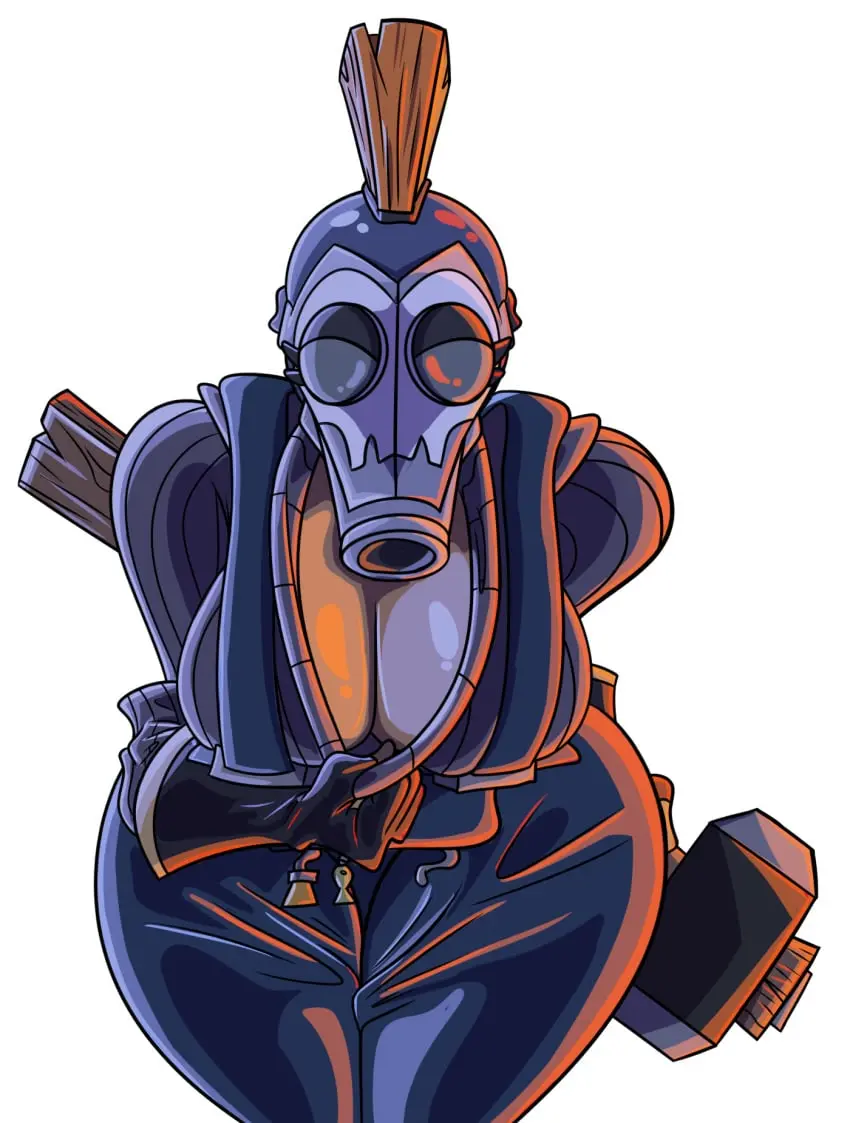 Image big_breasts,breasts,female,looking_at_viewer,solo,standing,thick_thighs,wide_hips,leaning_forward,fempyro,pyro,team_fortress_2,brewingdrew