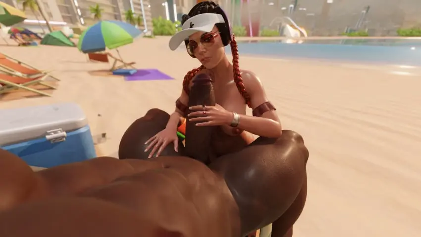 Image big_breasts,breasts,female,light-skinned_female,male,penis,big_ass,big_penis,dark-skinned_male,interracial,beach,balls,big_balls,outside,beach_sex,outside_sex,beach_towel,apex_legends,loba_(apex_legends)
