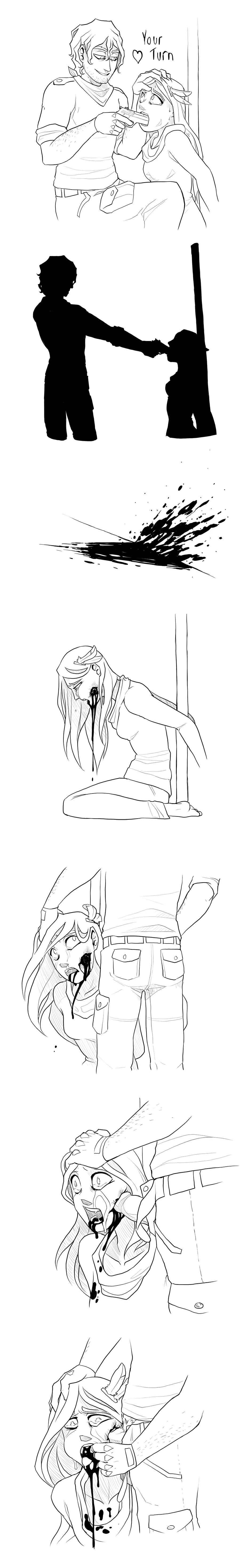 Image breasts, blood, black_and_white, snuff, crying_with_eyes_open, old_art, boyfriend_to_death, violence, gore, guro, sadism, strade, wound, wound_fucking, fucked_to_death, gatobob_(gurobob), selin_[raven], wound_penetration