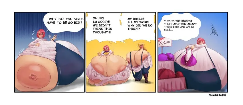 Image 1girls,breasts,female,breasts_bigger_than_head,breasts_bigger_than_torso,hyper_breasts,tagme,comic,talking,goblin_slayer,hyper,breasts_bigger_than_body,bursting_breasts,multiple_images,cow_girl_(goblin_slayer),colossal_breasts,flamingsanity,guild_girl_(goblin_slayer)