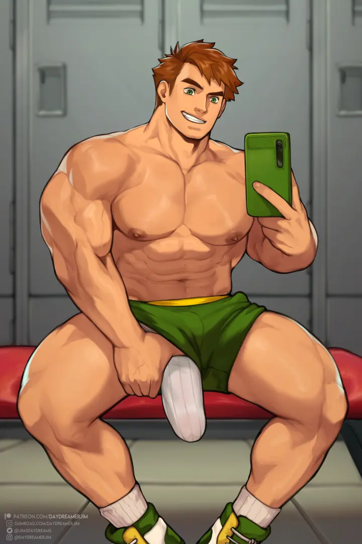 Image solo,male,muscular,muscular_male,male_only,tagme,gay,solo_male,stardew_valley,daydreamerjim,alex_mullner