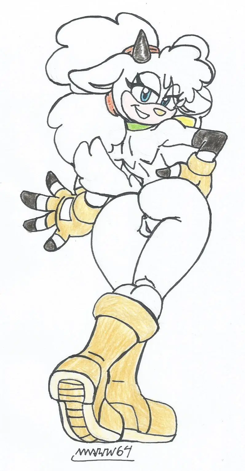 Image 1girls,big_breasts,breasts,female,looking_at_viewer,white_background,white_hair,blue_eyes,furry,big_ass,big_butt,looking_back,seductive_smile,2d,hand_on_hip,naked_female,white_body,sega,sonic_(series),sonic_the_hedgehog_(series),white_fur,looking_back_at_viewer,fluffy_hair,sheep,bell_collar,mobian_(species),sonic_the_hedgehog_(idw),showing_ass,showing_off,showing_off_ass,wool_(fur),sonic_the_hedgehog_(comics),naked_boots,mobian,idw_publishing,naked_gloves,traditional_drawing_(artwork),idw_comics,lanolin_the_sheep,mobian_sheep,marlon64,naked_collar
