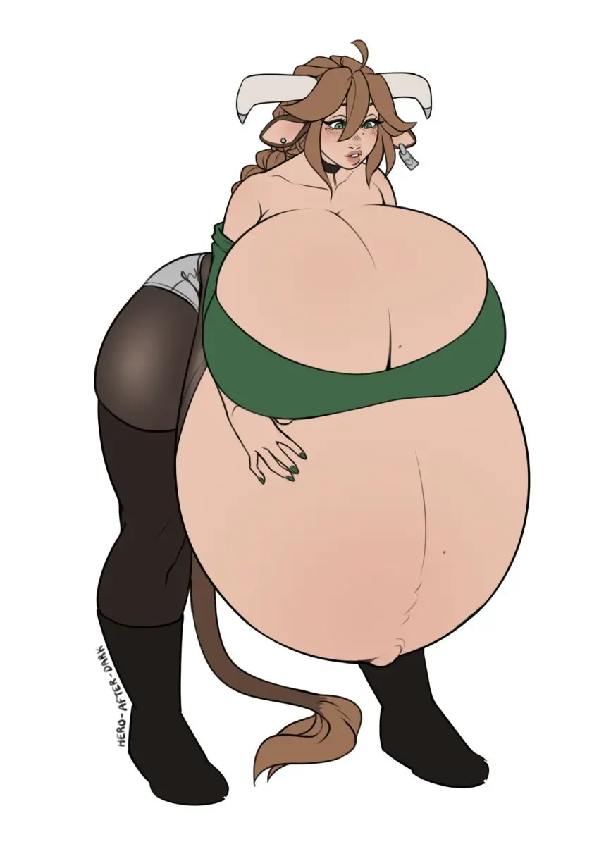 Image breasts,female,large_breasts,pregnant,hyper_breasts,hanging_breasts,oc,cow_girl,hyper,cow_horns,hyper_belly,heavy_breasts,hero-after-dark