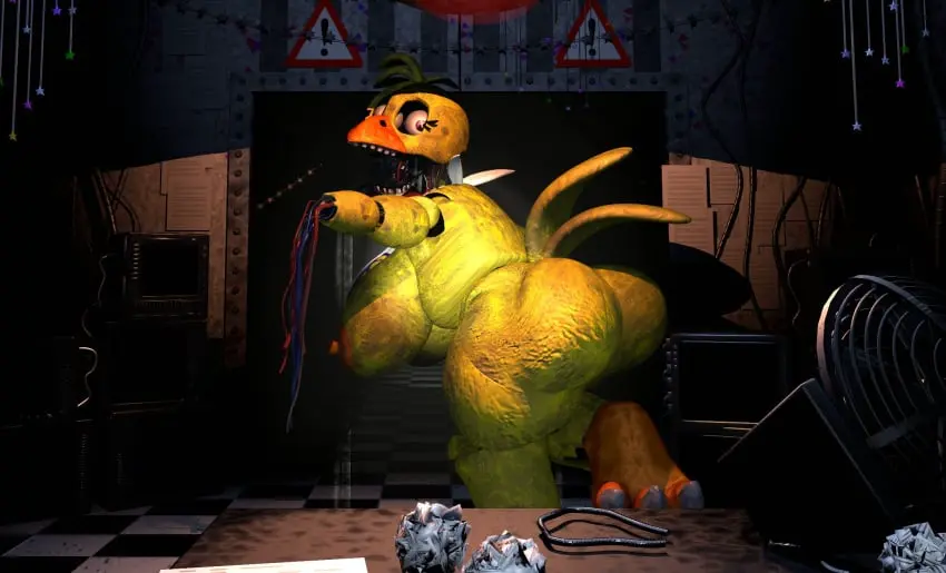 Image big_breasts,breasts,female,female_only,solo,nude,big_ass,huge_ass,huge_breasts,3d,pov,public,3d_(artwork),ass_focus,teasing,backboob,robot,robot_girl,casual,casual_nudity,five_nights_at_freddy's,public_nudity,luxxynsfw,withered_chica
