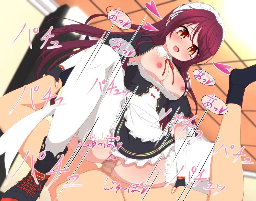 Image blush,breasts,breasts_out,female,highres,large_breasts,long_hair,nipples,open_mouth,1boy,black_gloves,gloves,male,nude,penis,pussy,straight,thighhighs,red_hair,panties,underwear,sex,orange_eyes,panties_aside,cowgirl_position,solo_focus,dress,vaginal_penetration,censored,detached_sleeves,mosaic_censoring,indoors,detached_collar,maid,looking_at_another,ribbon,clothing_aside,black_dress,maid_headdress,heart,short_dress,fingerless_gloves,assertive_female,strapless,boots,femdom,amazon_position,clothed_sex,clothed_female_nude_male,black_footwear,pink_panties,garter_straps,neck_ribbon,red_ribbon,white_thighhighs,ceiling,variant_set,frills,foot_out_of_frame,lace-trimmed_thighhighs,black_sleeves,strapless_dress,mahjong_soul,medium_bangs,frilled_dress,fujigaya_arctia,kujou_riu
