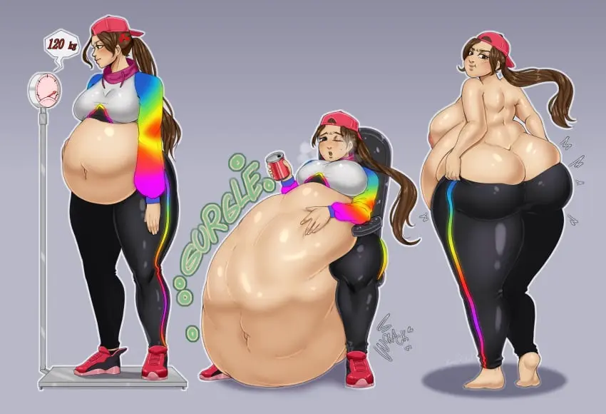 Image female,female_only,long_hair,barefoot,fat_ass,fortnite,brown_hair,topless,looking_over_shoulder,topless_female,fortnite:_battle_royale,hoodie,white_hoodie,epic_games,fat,bbw,ass_cleavage,black_pants,vore,digestion,digestion_noises,female_pred,post_vore,soda_can,butt_crack,slight_blush,weight_gain,fat_breasts,soda,soft_vore,fat_belly,backwards_hat,backwards_baseball_cap,real_person,midriff_baring_shirt,red_sneakers,ill_fitting_clothing,expperfect,progression,backwards_cap,rainbow_clothing,loserfruit,post_vore_weight_gain,rainbow_highlights